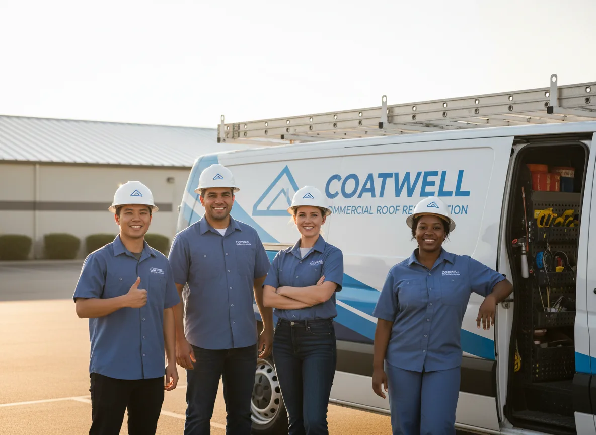 Commercial roof coating company in Exline, IA