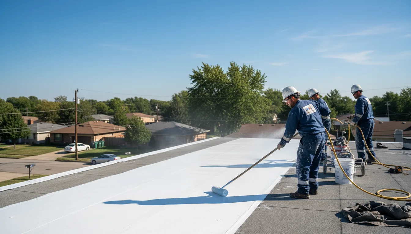 Commercial roof coating in Exline, IA near me